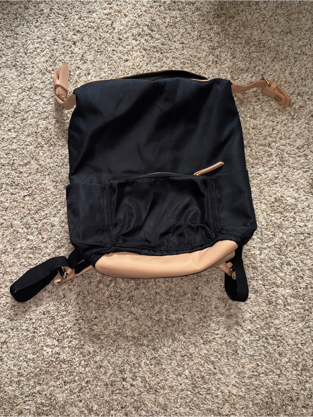 Tommy Bahama Black Backpack with Tan Accents